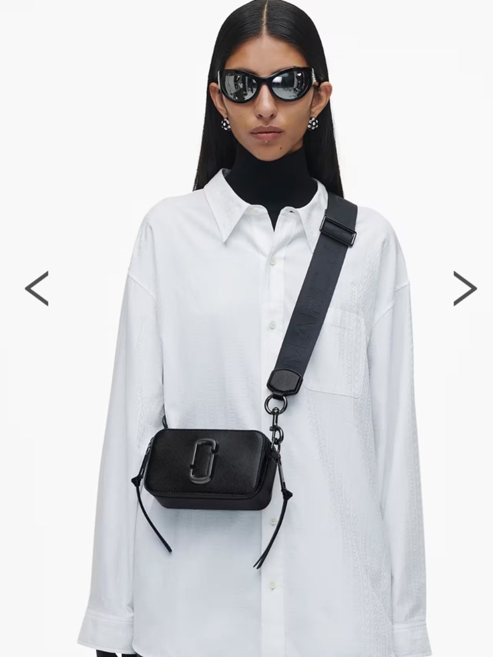 Marc Jacobs THE SNAPSHOT DTM Black Camera Crossbody Purse